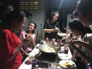 students return for catch-up